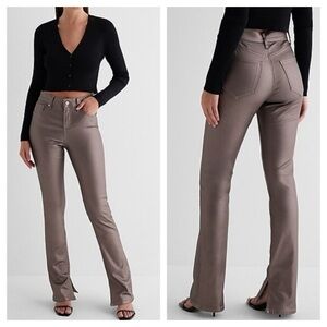 Express Mid Rise Metallic Coated Skyscraper Jeans size 25